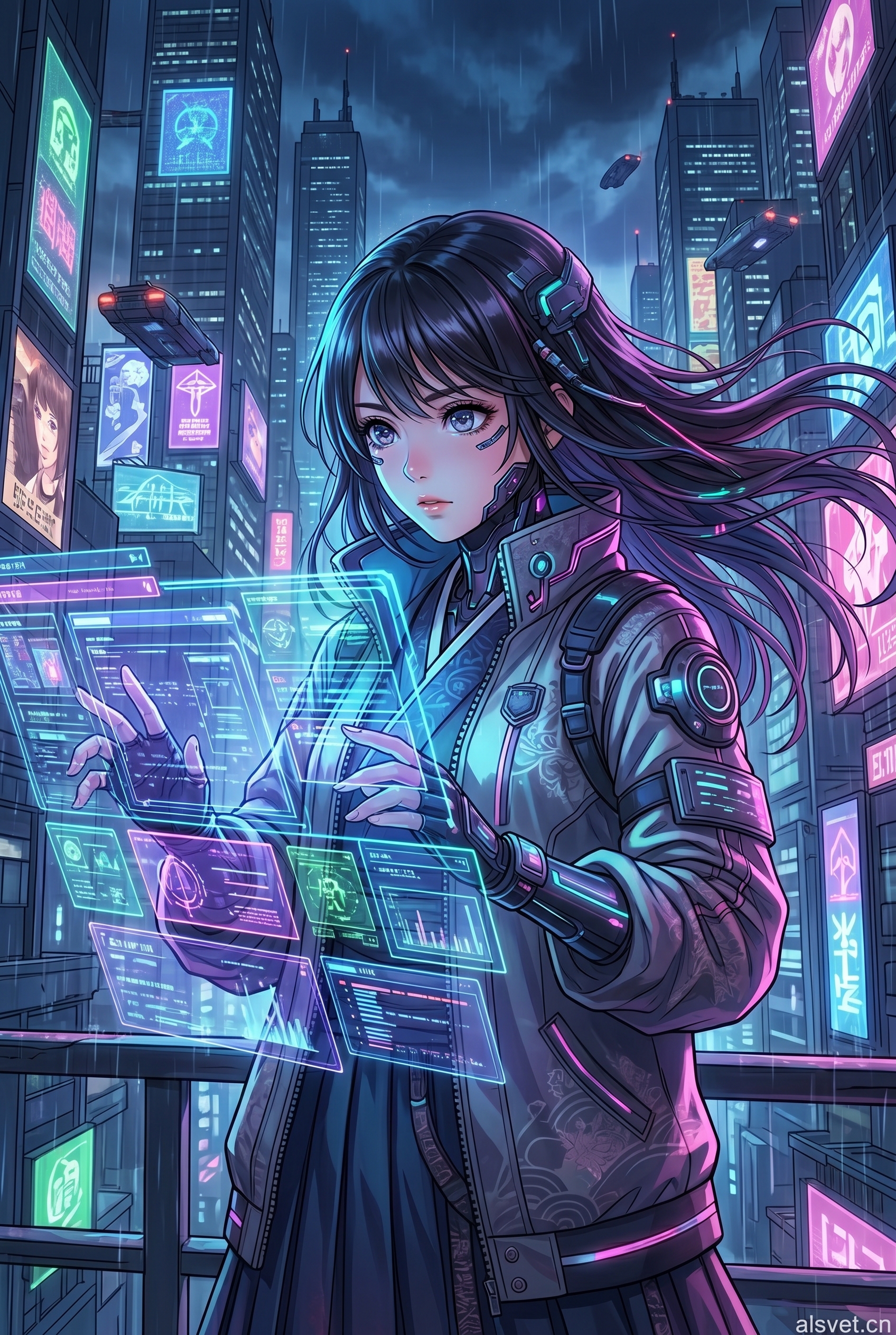 紳士51精选漫画 赛博红颜2099 精选原创漫画封面